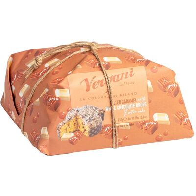 Vergani Colomba con caramelo salado y chocolate blanco . Vergani Colomba con caramelo salado y chocolate blanco .