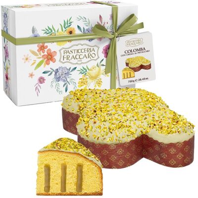 Pasticceria Fraccaro Colomba de Pascua con crema de pistacho 750 g. Pasticceria Fraccaro Colomba de Pascua con crema de pistacho 750 g.