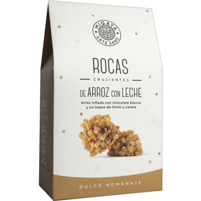 Migaya Rocas crujientes de arroz con leche . Migaya Rocas crujientes de arroz con leche .