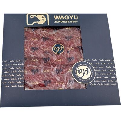 Casalba Cecina loncheada de buey japonés Wagyu . Casalba Cecina loncheada de buey japonés Wagyu .