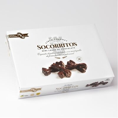 Uko Mini lazos de hojaldre y chocolate Socorritos . Uko Mini lazos de hojaldre y chocolate Socorritos .