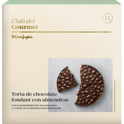 Club del Gourmet Torta de chocolate al fondant con almendras . Club del Gourmet Torta de chocolate al fondant con almendras .
