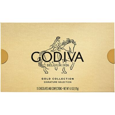 Godiva Bombones belgas Gold Rigid Box 15 piezas . Godiva Bombones belgas Gold Rigid Box 15 piezas .