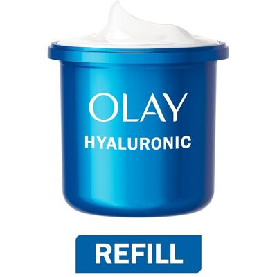 Olay Crema de Día Hidratante Recambio Hyaluronic Acid Niacinamida y Vitamina B5 50 ml . Olay Crema de Día Hidratante Recambio Hyaluronic Acid Niacinamida y Vitamina B5 50 ml .
