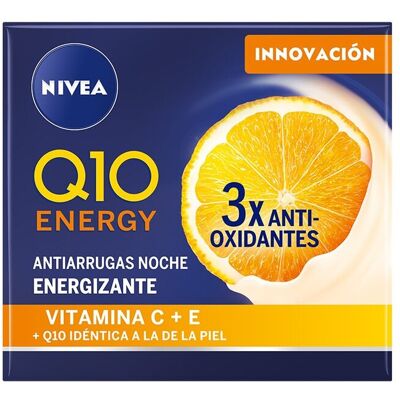 Nivea Crema De Noche Q10 Energy Antiarrugas Con Vitamina C 50 ml . Nivea Crema De Noche Q10 Energy Antiarrugas Con Vitamina C 50 ml .