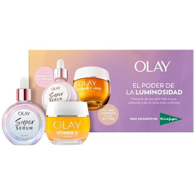 Olay Estuche de regalo Crema Hidratante Vitamin C + AHA 24 y Super Sérum Facial Hidratante . (80 ml) Olay Estuche de regalo Crema Hidratante Vitamin C + AHA 24 y Super Sérum Facial Hidratante . (80 ml)