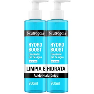 Neutrogena Limpiador Gel de Agua Hydro Boost 2 x 200 ml . Neutrogena Limpiador Gel de Agua Hydro Boost 2 x 200 ml .