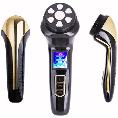 Drakefor Lote radiofrecuencia facial DKF- HIFU PRO MAX y crema DKF-ÁCIDO HIALURÓNICO 50ml. Negro / Dorado Drakefor Lote radiofrecuencia facial DKF- HIFU PRO MAX y crema DKF-ÁCIDO HIALURÓNICO 50ml. Negro / Dorado