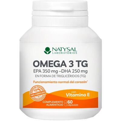Natysal 60 Cápsulas Complemento Alimenticio Super Omega 3 TG . Natysal 60 Cápsulas Complemento Alimenticio Super Omega 3 TG .