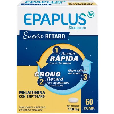 Epaplus Melatonina Sueño Nocturno Triptófano - Suplemento para dormir Epaplus Melatonina Sueño Nocturno Triptófano - Suplemento para dormir