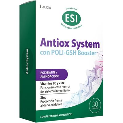 ESI Complemento alimenticio Antiox system 30 comprimidos . ESI Complemento alimenticio Antiox system 30 comprimidos .