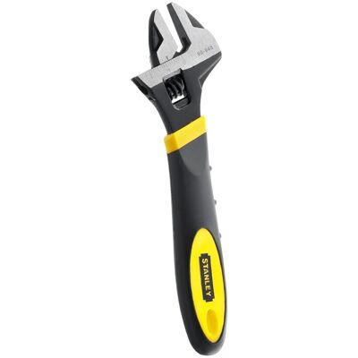Stanley Llave ajustable -inglesa bimaterial. (200 mm) Negro / Amarillo Stanley Llave ajustable -inglesa bimaterial. (200 mm) Negro / Amarillo