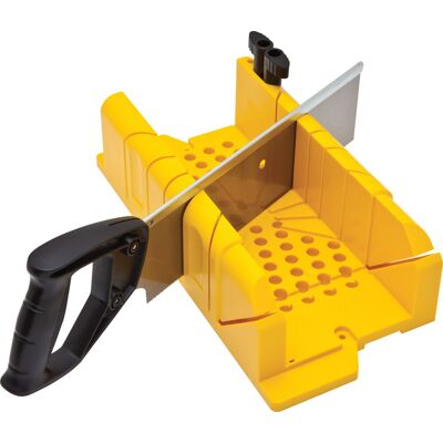 Stanley Caja de ingletar con serrucho. Amarillo Stanley Caja de ingletar con serrucho. Amarillo