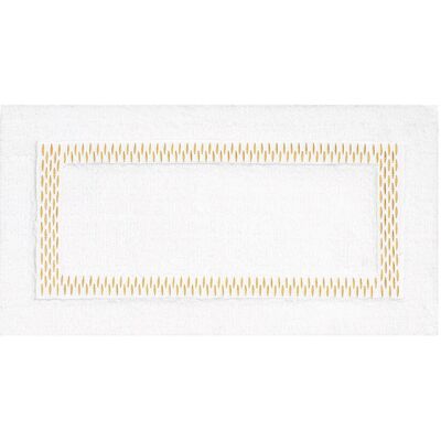 Graccioza Alfombra de baño Alhambra . (50 x 80 cm) Blanco / Dorado Graccioza Alfombra de baño Alhambra . (50 x 80 cm) Blanco / Dorado