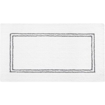 Graccioza Alfombra de baño Continental . (80 x 50 cm) Blanco / Gris Graccioza Alfombra de baño Continental . (80 x 50 cm) Blanco / Gris