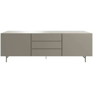 BoConcept Aparador lacado de 2 puertas con 3 cajones liso Lugano grande lacado . Gris ceniza BoConcept Aparador lacado de 2 puertas con 3 cajones liso Lugano grande lacado . Gris ceniza