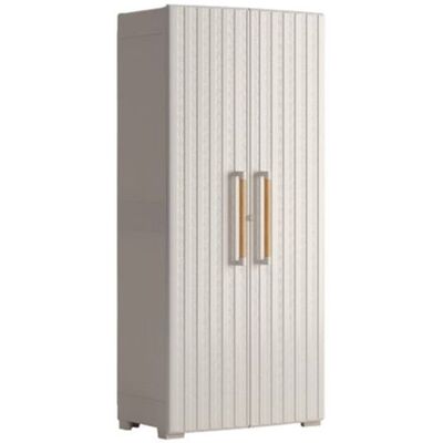 Keter Armario Resina Alto Groove 2 puertas 80x45x180 cm. Arena Keter Armario Resina Alto Groove 2 puertas 80x45x180 cm. Arena