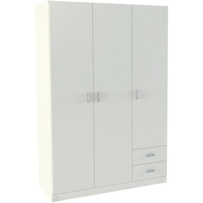 Md Block Modelo Armario 3 Puertas Blanco - Armario Md Block Modelo Armario 3 Puertas Blanco - Armario