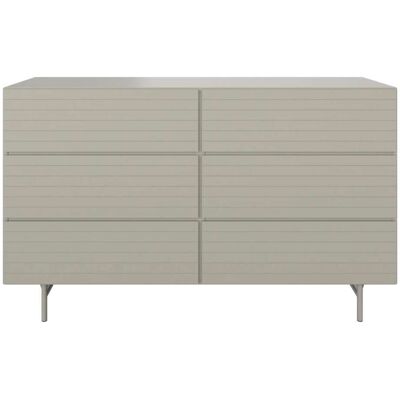 BoConcept Cómoda Lugano doble con 6 cajones . Gris BoConcept Cómoda Lugano doble con 6 cajones . Gris