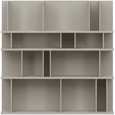 BoConcept Estantería de melamina lacada Como . Gris ceniza BoConcept Estantería de melamina lacada Como . Gris ceniza