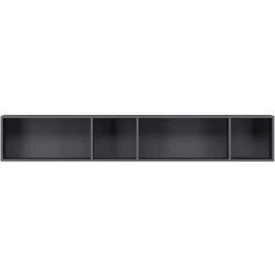 BoConcept Estantería de melamina lacada Como . Gris oscuro BoConcept Estantería de melamina lacada Como . Gris oscuro