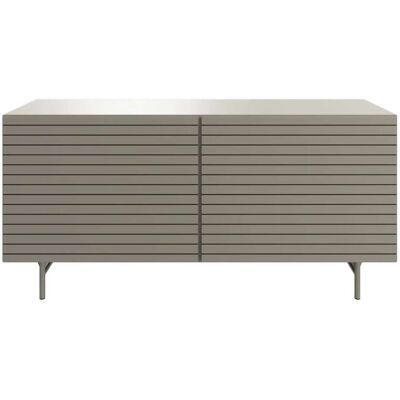 BoConcept Aparador lacado con 2 puertas talladas Lugano . Gris ceniza BoConcept Aparador lacado con 2 puertas talladas Lugano . Gris ceniza