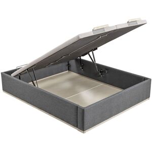 Lattoflex Canapé abatible en tela con 2 tapas Box Dekor MDF . (Cama 150 x 190 cm) Antracita claro Lattoflex Canapé abatible en tela con 2 tapas Box Dekor MDF . (Cama 150 x 190 cm) Antracita claro