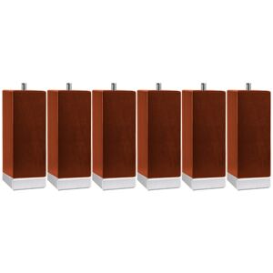 Lattoflex Juego de 6 patas de madera para base tapizada . (25 cm) Cerezo Lattoflex Juego de 6 patas de madera para base tapizada . (25 cm) Cerezo