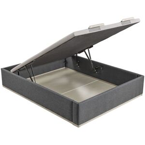 Lattoflex Canapé abatible en tela Box Dekor MDF . (Cama 135 x 200 cm) Antracita claro Lattoflex Canapé abatible en tela Box Dekor MDF . (Cama 135 x 200 cm) Antracita claro