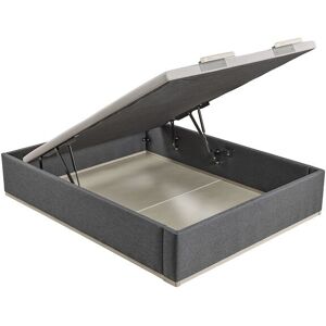 Lattoflex Canapé abatible en tela Box Dekor MDF . (Cama 135 x 190 cm) Antracita claro Lattoflex Canapé abatible en tela Box Dekor MDF . (Cama 135 x 190 cm) Antracita claro