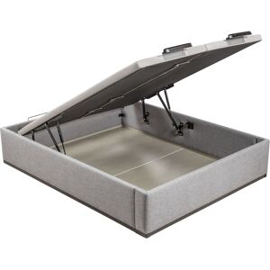 Lattoflex Canapé abatible en tela con 2 tapas Box Dekor MDF . (Cama 200 x 200 cm) Gris oscuro Lattoflex Canapé abatible en tela con 2 tapas Box Dekor MDF . (Cama 200 x 200 cm) Gris oscuro