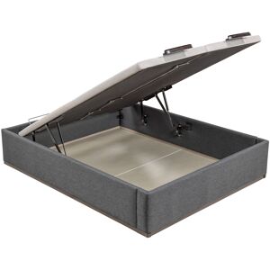 Lattoflex Canapé abatible en tela con 2 tapas Box Dekor MDF . (Cama 180 x 200 cm) Antracita oscuro Lattoflex Canapé abatible en tela con 2 tapas Box Dekor MDF . (Cama 180 x 200 cm) Antracita oscuro