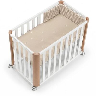 Cotinfant Pack Cuna evolutiva (90x50-120x60 cm) Doco Sleeping PLUS + colchón + textil SILVA 90x50. (81 X 95 X 54 Cm) Natural niño Cotinfant Pack Cuna evolutiva (90x50-120x60 cm) Doco Sleeping PLUS + colchón + textil SILVA 90x50. (81 X 95 X 54 Cm) Natural niño