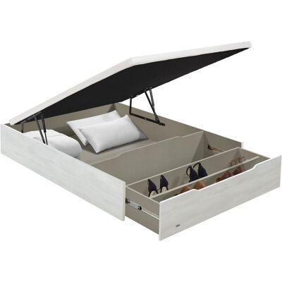Flex Canapé abatible con zapatero 25 . (Cama 105 x 200 cm) Blanco veteado Flex Canapé abatible con zapatero 25 . (Cama 105 x 200 cm) Blanco veteado