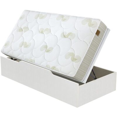 Flex Conjunto colchón muelles continuos Chelsea + canapé apertura Lateral . (Cama 80 x 190 cm) Blanco Flex Conjunto colchón muelles continuos Chelsea + canapé apertura Lateral . (Cama 80 x 190 cm) Blanco