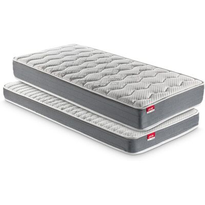 Pikolin Pack 2 colchones infantil-juvenil de muelles ensacados Fibermaster Pocket 2.0 y de HR Fibermaster Inferior 2.0 . (Cama 105 x 182 cm) Pikolin Pack 2 colchones infantil-juvenil de muelles ensacados Fibermaster Pocket 2.0 y de HR Fibermaster Inferior 2.0 . (Cama 105 x 182 cm)