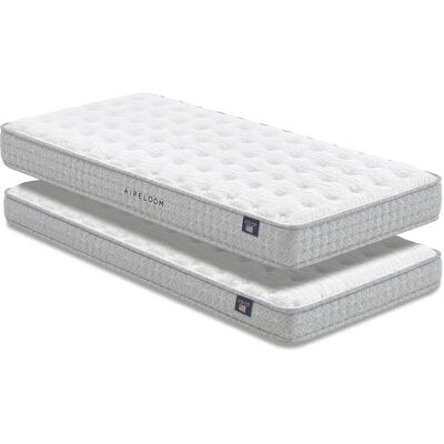 Aireloom Pack 2 colchones infantil- juvenil de muelles ensacados 24+17 cm. Rookie V2 . (Cama 80 x 190 cm) Aireloom Pack 2 colchones infantil- juvenil de muelles ensacados 24+17 cm. Rookie V2 . (Cama 80 x 190 cm)