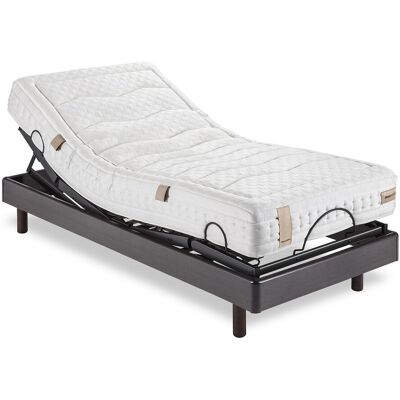 Dunlopillo Conjunto de colchón de látex y base articulada con mando inalámbrico Aran . (Cama 80 x 190 cm) Wengué Dunlopillo Conjunto de colchón de látex y base articulada con mando inalámbrico Aran . (Cama 80 x 190 cm) Wengué
