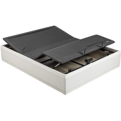 Lattoflex Canapé abatible de madera MDF articulado Box MDF Motion . (Cama 135 x 190 cm) Blanco Lattoflex Canapé abatible de madera MDF articulado Box MDF Motion . (Cama 135 x 190 cm) Blanco