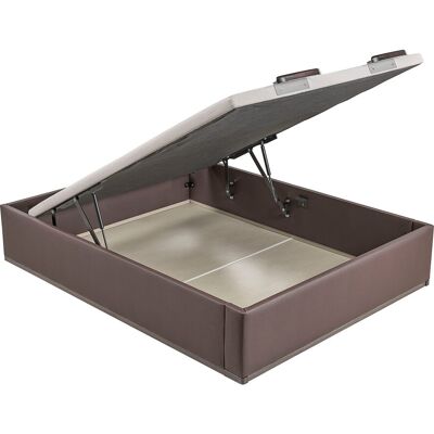 Lattoflex Canapé abatible en polipiel Box Dekor MDF . (Cama 90 x 190 cm) Wengué Lattoflex Canapé abatible en polipiel Box Dekor MDF . (Cama 90 x 190 cm) Wengué