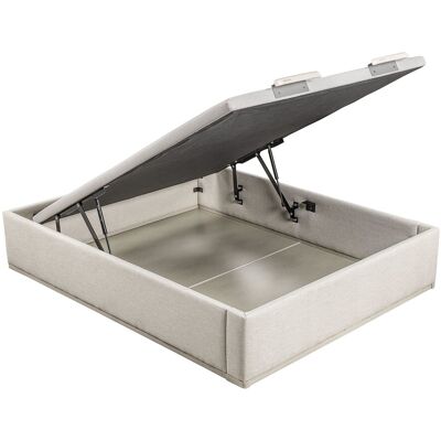 Lattoflex Canapé abatible en tela Box Dekor MDF . (Cama 135 x 200 cm) Arena claro Lattoflex Canapé abatible en tela Box Dekor MDF . (Cama 135 x 200 cm) Arena claro