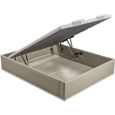 Lattoflex Canapé abatible en polipiel Box Dekor MDF . (Cama 135 x 200 cm) Visón claro Lattoflex Canapé abatible en polipiel Box Dekor MDF . (Cama 135 x 200 cm) Visón claro