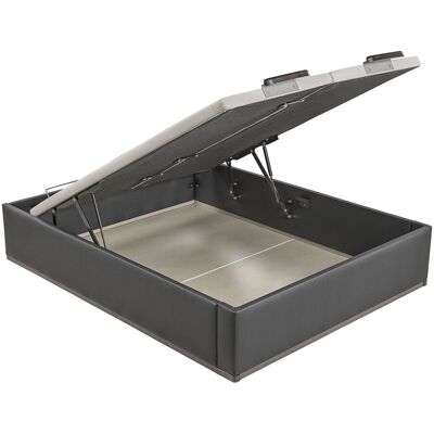 Lattoflex Canapé abatible en polipiel con 2 tapas Box Dekor MDF . (Cama 150 x 200 cm) Negro Lattoflex Canapé abatible en polipiel con 2 tapas Box Dekor MDF . (Cama 150 x 200 cm) Negro