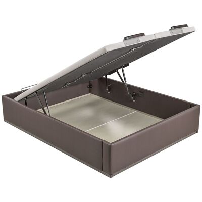 Lattoflex Canapé abatible en polipiel con 2 tapas Box Dekor MDF . (Cama 200 x 190 cm) Wengué Lattoflex Canapé abatible en polipiel con 2 tapas Box Dekor MDF . (Cama 200 x 190 cm) Wengué