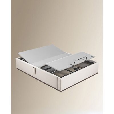 Lattoflex Canapé abatible articulado tapizado en tela Box Dekor Motion . (Cama 150 x 190 cm) Arena oscuro Lattoflex Canapé abatible articulado tapizado en tela Box Dekor Motion . (Cama 150 x 190 cm) Arena oscuro
