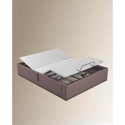 Lattoflex Canapé abatible articulado tapizado en polipiel Box Dekor Motion . (Cama 135 x 190 cm) Wengué Lattoflex Canapé abatible articulado tapizado en polipiel Box Dekor Motion . (Cama 135 x 190 cm) Wengué