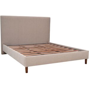 El Corte Inglés Cama doble tapizada con somier Turín . Beige Cama 150 x 190 cm