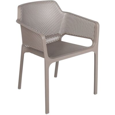 Silla de jardín Nardi - Apilable, resistente a UV, Tortora Silla de jardín Nardi - Apilable, resistente a UV, Tortora
