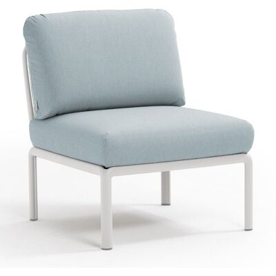 NARDI - Sofá modular Komodo Blanco / Azul glaciar - Muebles NARDI - Sofá modular Komodo Blanco / Azul glaciar - Muebles