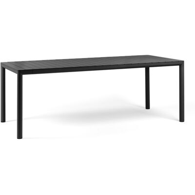 NARDI - Mesa extensible Tevere - Negro - Diseño italiano NARDI - Mesa extensible Tevere - Negro - Diseño italiano